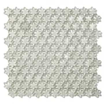Sicis Petites Fleurs F21 Edelweiss Glass Mosaic Tile